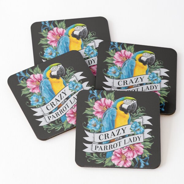 Item preview, Crazy Parrot Lady Colorful Design designed and sold by Golden-flower22.