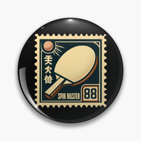 Item preview, Ping Pong Spin Master Vintage Postage Stamp Retro Table Tennis Design designed and sold by No1RetroStamps.