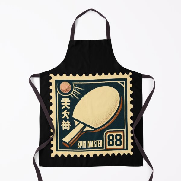 Item preview, Ping Pong Spin Master Vintage Postage Stamp Retro Table Tennis Design designed and sold by No1RetroStamps.