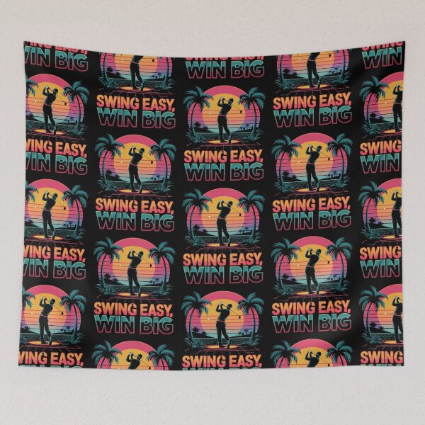 Item preview, Retro Golf Swing Easy Win Big designed and sold by Taans-Creation.