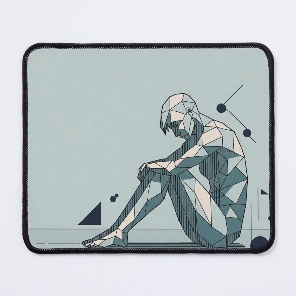 Item preview, The Solitude of Geometry: Minimalist Human Art designed and sold by ElysiumArtPrint.