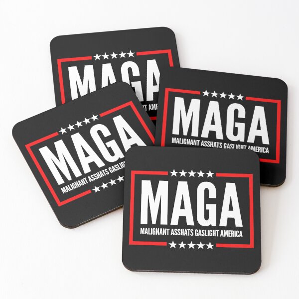 Item preview, Malignant Asshats Gaslight America - funny maga acronym (on black) designed and sold by Thelittlelord.
