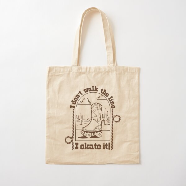 Cowboy roller skate Baumwolltasche