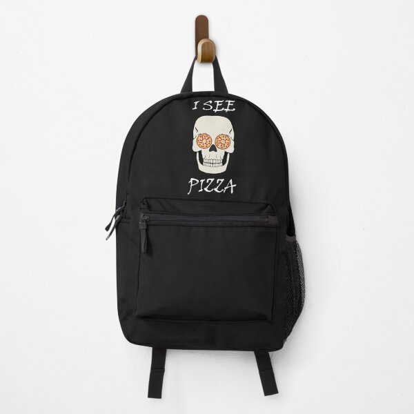 Item preview, I See Pizza Funny Skull with Pizza Eyes designed and sold by Jaudaux Designs.