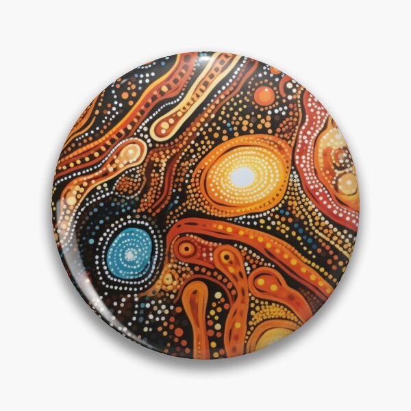 Item preview, Aboriginal Inspired Dot Art - Lava Beauty designed and sold by GrinGalore.