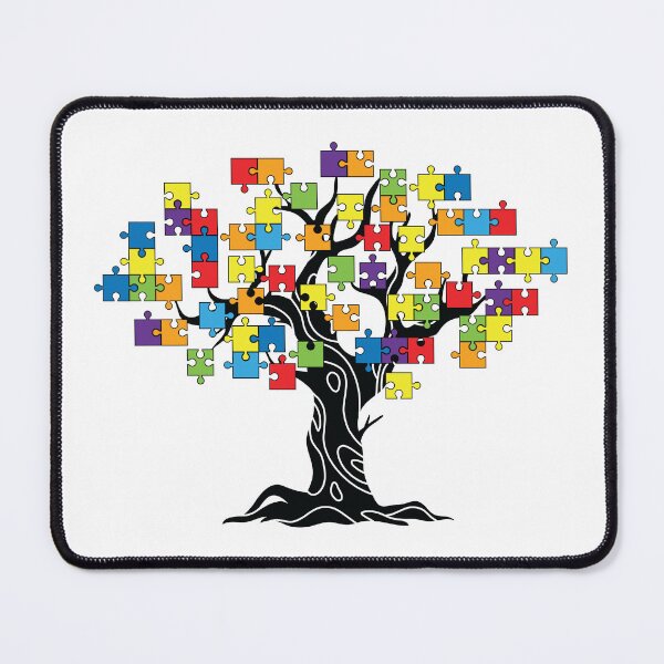 Item preview, Autism Awareness Colorful Puzzle Tree designed and sold by dass-art.
