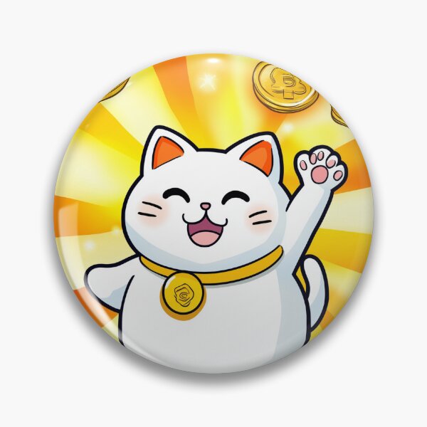 Item preview, Lucky Cat with Golden Coins designed and sold by TOOKTIKshop.