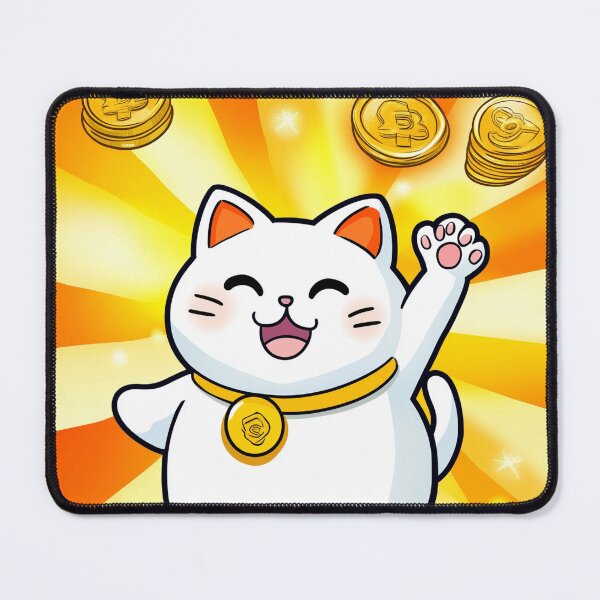 Item preview, Lucky Cat with Golden Coins designed and sold by TOOKTIKshop.