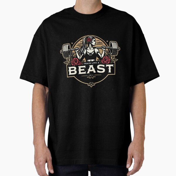 Item preview, Train Like a Beast, Look Like a Beauty – Women's Fitness Motivation designed and sold by MotiveKids.