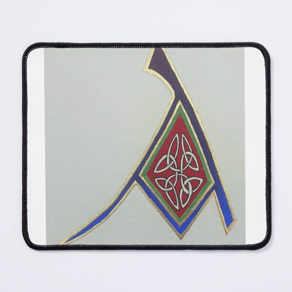 Item preview, Illuminated capital A in celtic design with gold leaf designed and sold by SandLDesign.
