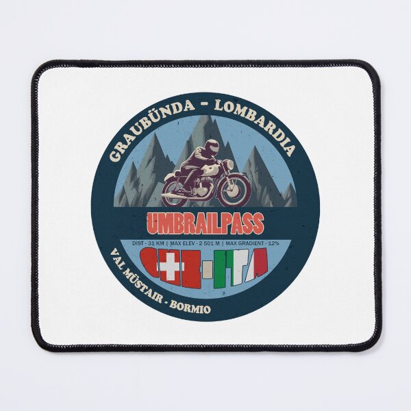 Item preview, Umbrailpass Vintage Badge, CHE ITA designed and sold by Wanderful-roads.