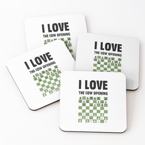 Item preview, I Love the Cow Opening - Chess designed and sold by JerboaShop.