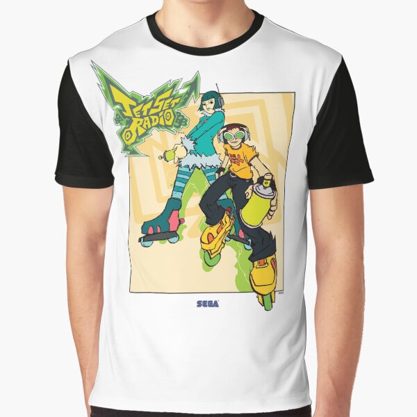 Vista previa del artículo con la obra «Sudadera vintage con grafiti de Mew & Beat del dúo Jet Set Radio», diseñado y vendido por BancaJone.