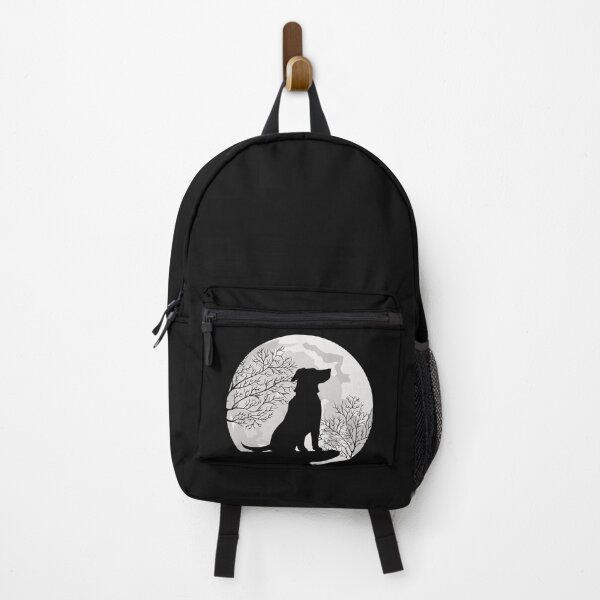 Item preview, Moon and Dog Night Wilderness Silhouette Design designed and sold by Jaudaux Designs.