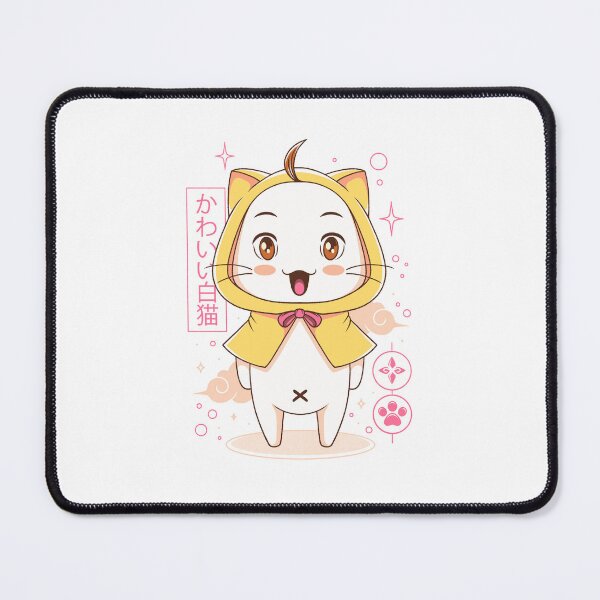 Item preview, White Cat with Yellow Cape designed and sold by AlundrART.