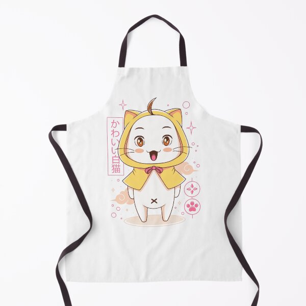 Item preview, White Cat with Yellow Cape designed and sold by AlundrART.