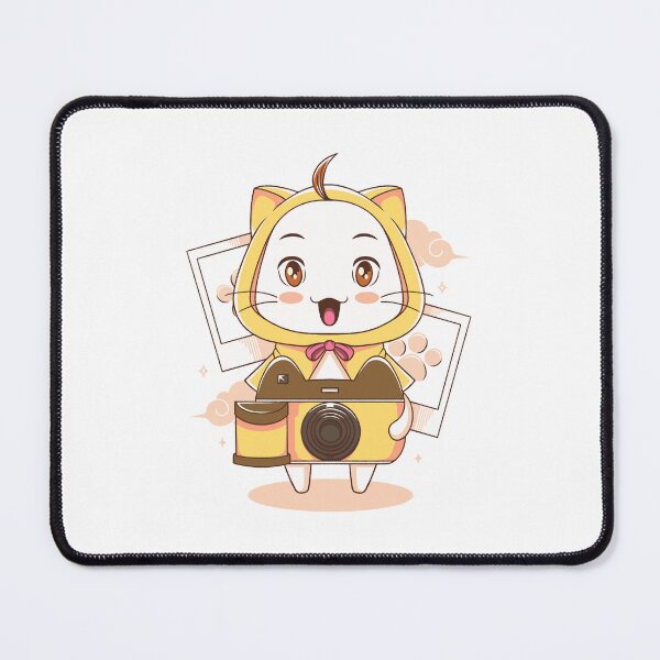 Item preview, White Cat with a Camera designed and sold by AlundrART.