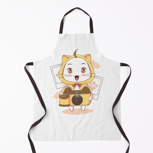 Item preview, White Cat with a Camera designed and sold by AlundrART.