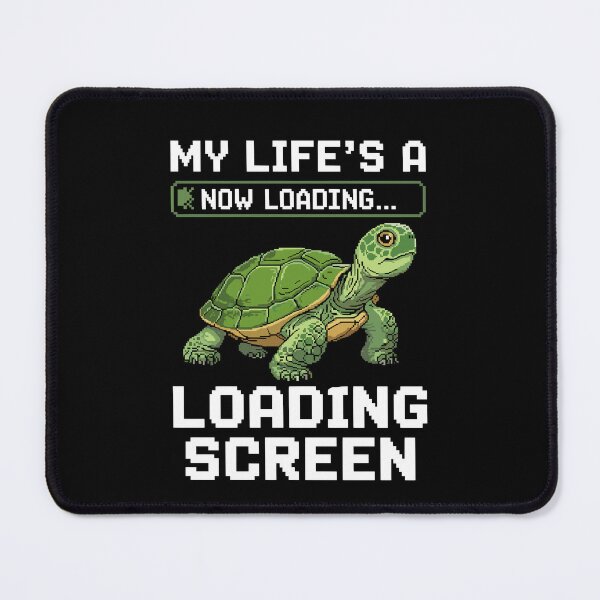 Item preview, Funny Turtle Loading Screen – Slow but Steady Gamer Humor designed and sold by Serbin.
