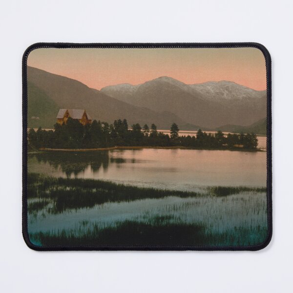 Item preview, Norwegian Lake at Sunset designed and sold by 19th Century in Color.