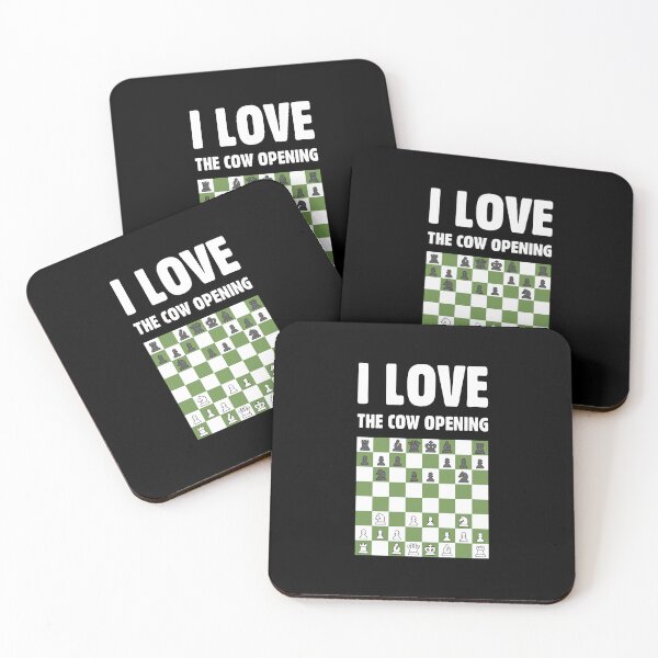 Item preview, I Love the Cow Opening - Chess designed and sold by JerboaShop.