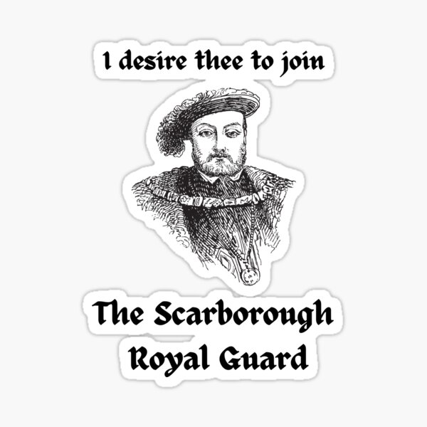 Item preview, I desire thee to join the Scarborough Royal Guard - dark lettering designed and sold by ScarbyGuard.