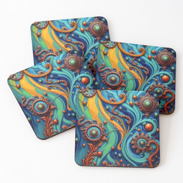 Item preview, Energy of the Universe: Abstract Baroque Pattern designed and sold by ArtMorphStudio.