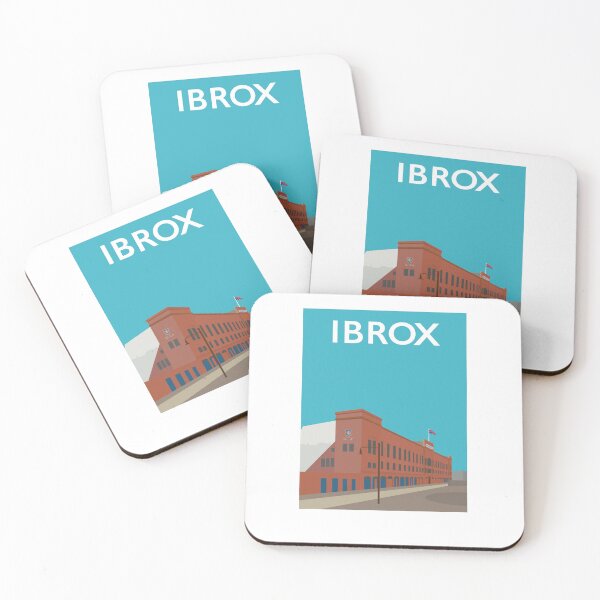 Item preview, Ibrox travel poster designed and sold by Tikicatdesign.