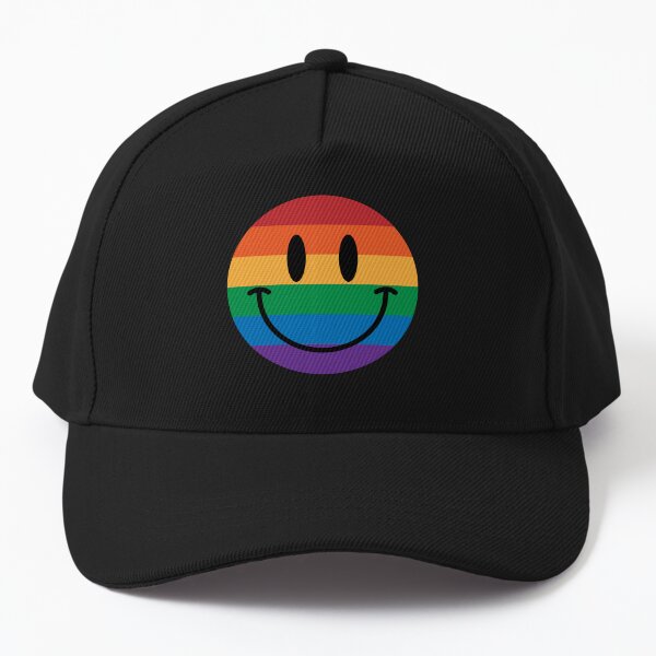 Vista previa del artículo con la obra «Orgullo Gay Arcoíris Cara Feliz», diseñado y vendido por sasyall.