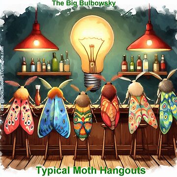 Artwork thumbnail, The Big Bulbowsky - A Typical Moth Hangout by Rick London Gifts