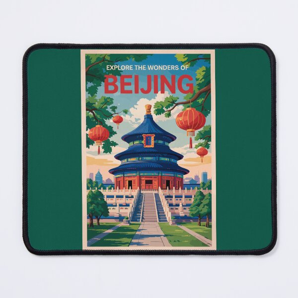 Item preview, Beijing China Temple Of Heaven Travel Art Vintage designed and sold by KrisSidDesigns.