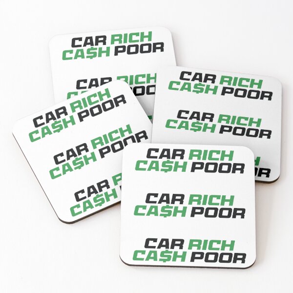 Item preview, Car Rich Cash Poor designed and sold by the-craft-shop.