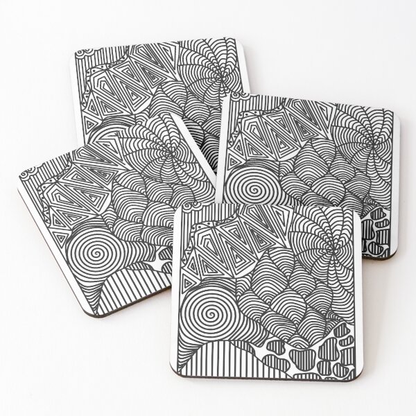 Item preview, Black and White line design designed and sold by Navkriti.