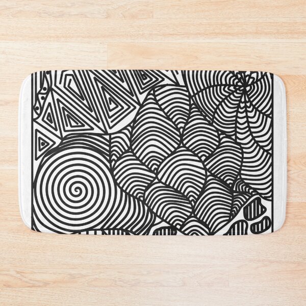 Item preview, Black and White line design designed and sold by Navkriti.