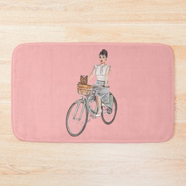 Item preview, Audrey Hepburn and her dog Mr. Famous: Artwork with PopArt Print, Audrey Hepburn Poster, Gift for Cyclists, Audrey Hepburn Art designed and sold by RetroTraveller.