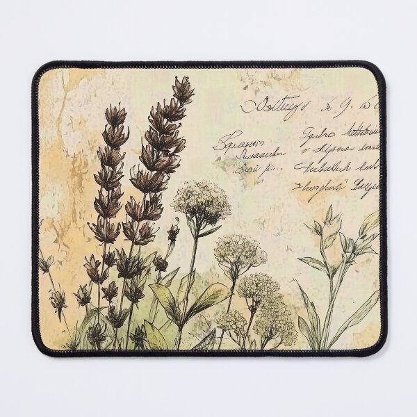 Item preview, Antique Herbal Study – Vintage Botanical Sketch, Cottagecore Plant Illustration designed and sold by casauslu.