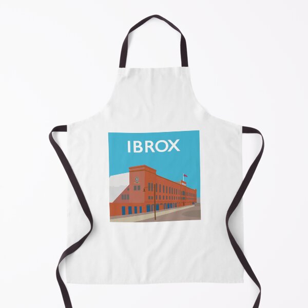 Item preview, Ibrox retro travel poster square designed and sold by Tikicatdesign.