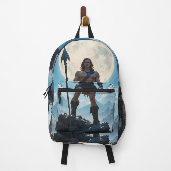 Item preview, Conan Warrior Moon Battles Fantasy Colorful Ink designed and sold by ART ATTACK ZONE.