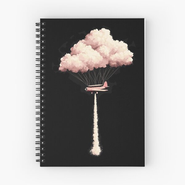 Item preview, Cloud Parachute Plane Art Print - Whimsical Aviation Illustration designed and sold by Creet-Design.
