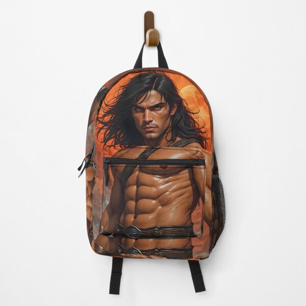 Item preview, Moon Fire Conan Warrior Colorful Art Design designed and sold by ART ATTACK ZONE.