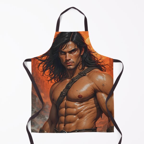Item preview, Moon Fire Conan Warrior Colorful Art Design designed and sold by ART ATTACK ZONE.