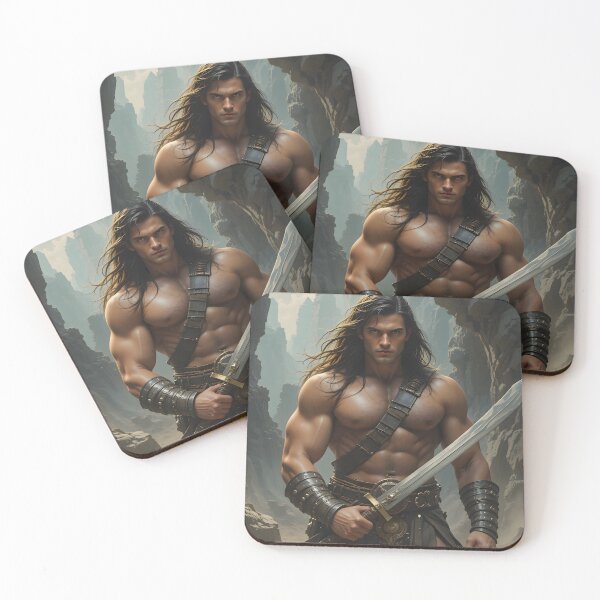 Item preview, Conan Warrior Old Cave Fantasy Nature Real designed and sold by ART ATTACK ZONE.