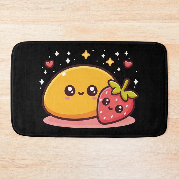 Item preview, Kawaii Smiling Fruits with Sparkles designed and sold by TurtleDojo.