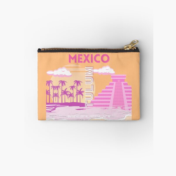 Item preview, Tulum, Travel Art, Retro Art, Pink, Orange designed and sold by Magic Love Art Print.