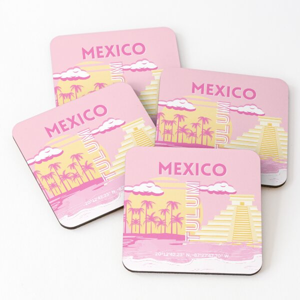 Item preview, Tulum, Travel Art, Preppy Art, Pink designed and sold by Magic Love Art Print.