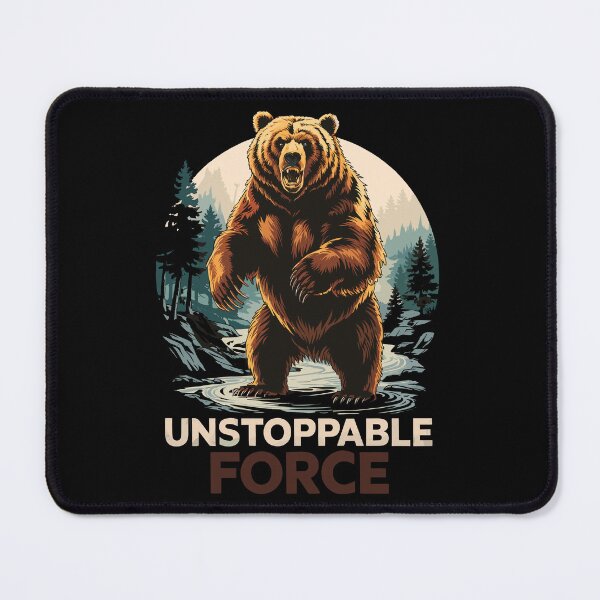 Item preview, Unstoppable Force - Fierce Grizzly Bear designed and sold by Taans-Creation.