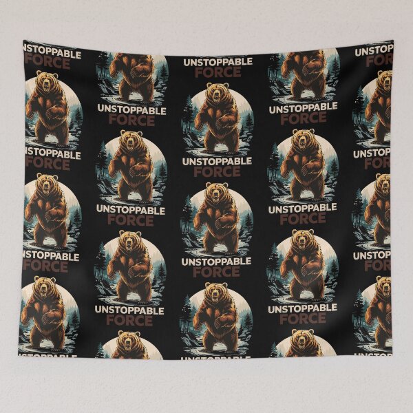 Item preview, Unstoppable Force - Fierce Grizzly Bear designed and sold by Taans-Creation.