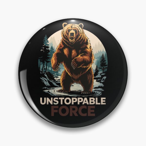 Item preview, Unstoppable Force - Fierce Grizzly Bear designed and sold by Taans-Creation.