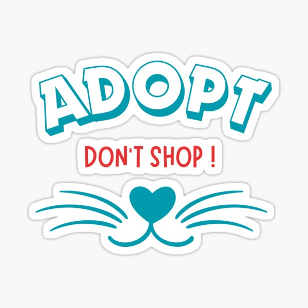 Item preview, Adopt don't shop designed and sold by Noname Boutique.