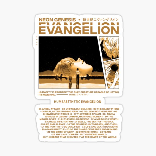 Vista previa del artículo con la obra «Neon Genesis Evangelion», diseñado y vendido por YALPOShop.
